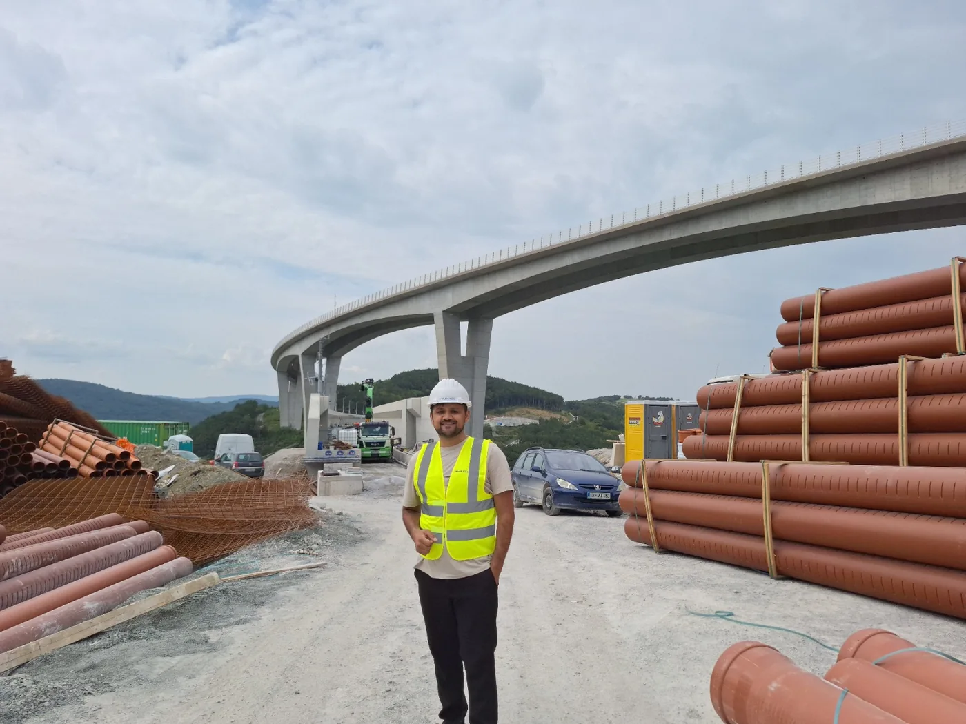 2TDK railway viaduct site visit, Slovenia