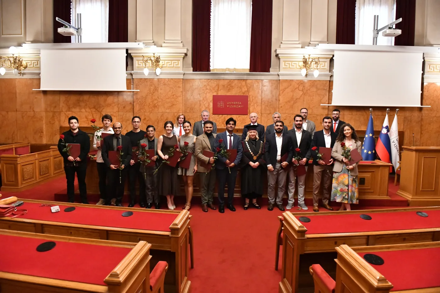 BIM A+ cohort graduation with the Rector