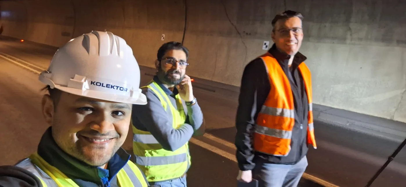 Inside the tunnel with the Kolektor team